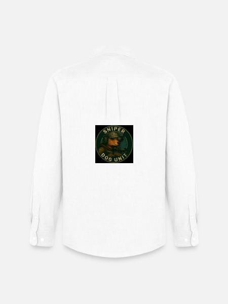 Sniper Dog Unit - Men's Oxford Shirt by Stanley/Stella - white