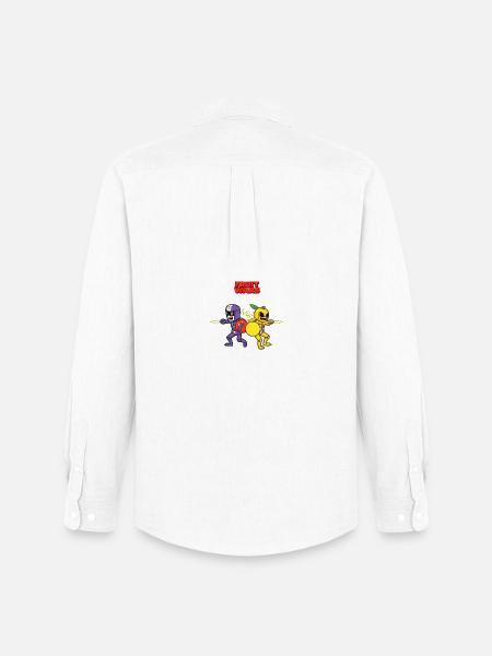 Fruit Wars Fruit Warrior - Men's Oxford Shirt by Stanley/Stella - white