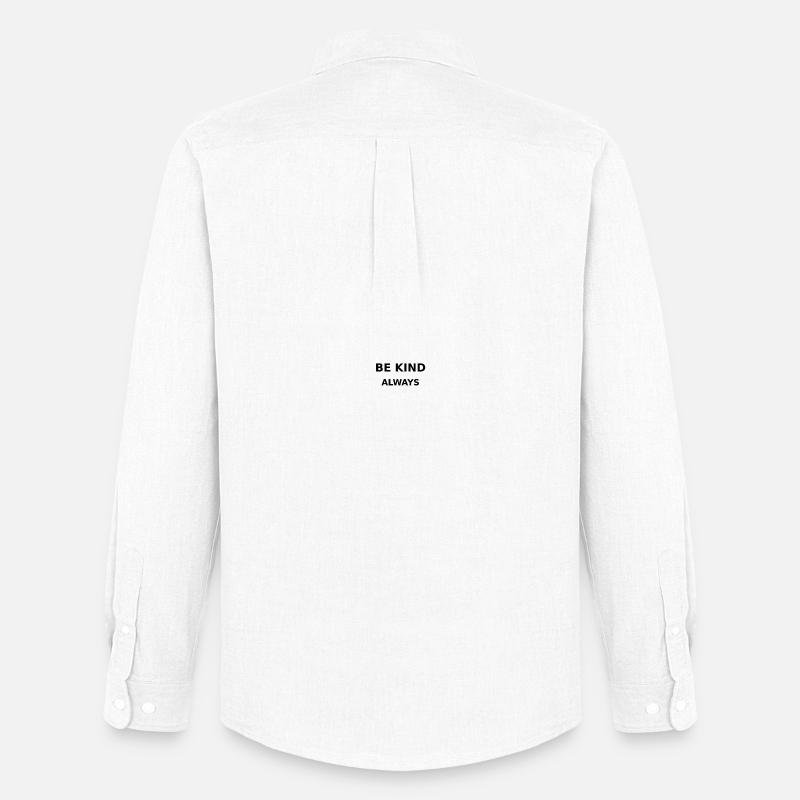 Be Kind - Männer Oxford Hemd von Stanley/Stella - Weiß