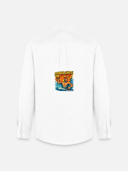Retro Water Polo Power Shot - Men's Oxford Shirt by Stanley/Stella - white