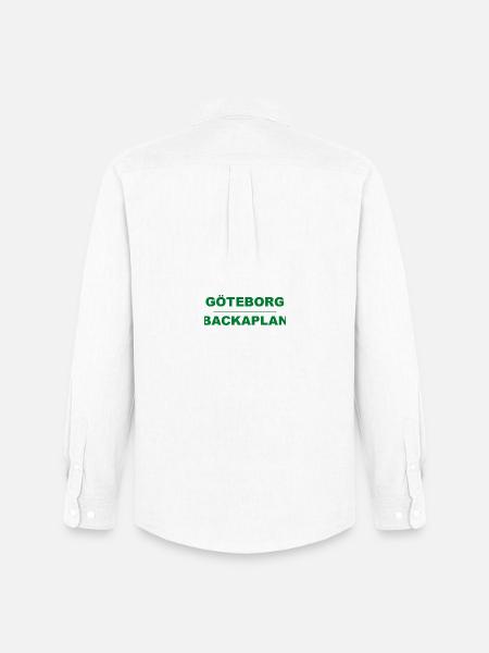 Göteborg Backaplan – Design vert-noir - Chemise Oxford homme Stanley/Stella - blanc