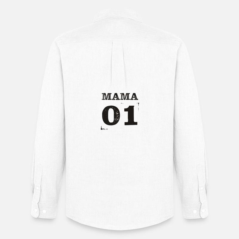 Mama 01 Partnerlook Partnershirt - Männer Oxford Hemd von Stanley/Stella - Weiß