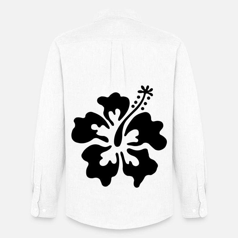 Hawai Blüte - Männer Oxford Hemd von Stanley/Stella - Weiß