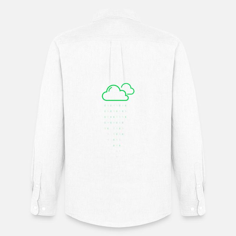 Cloud rain code - Men's Oxford Shirt by Stanley/Stella - white