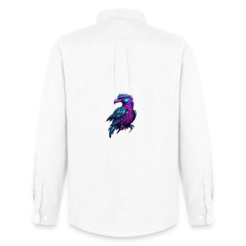 Neon Phoenix Color Flight - Men's Oxford Shirt by Stanley/Stella - white - Back - AI Model Male 185 dark (185cm)
