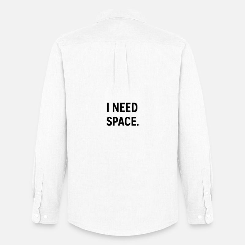 Need Space  - Männer Oxford Hemd von Stanley/Stella - Weiß