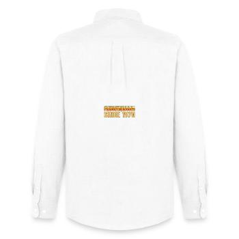 Original Since 1970 Retro Logo - Men's Oxford Shirt by Stanley/Stella - white - Back - AI Model Male 185 dark (185cm)