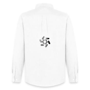 DESIGN. ART. GEEK. VINTAGE. GRAPHIQUE. MANGA. ASIE - Chemise Oxford homme Stanley/Stella - blanc - Dos - AI Model Male 185 dark (185cm)