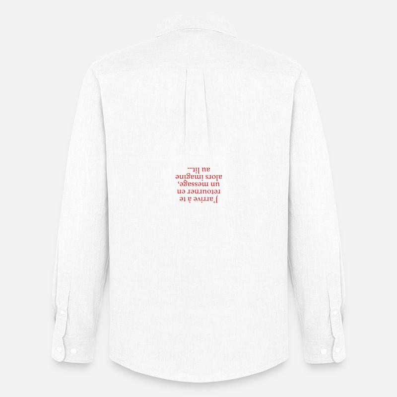 Turning Yourself Back - Men's Oxford Shirt by Stanley/Stella - white