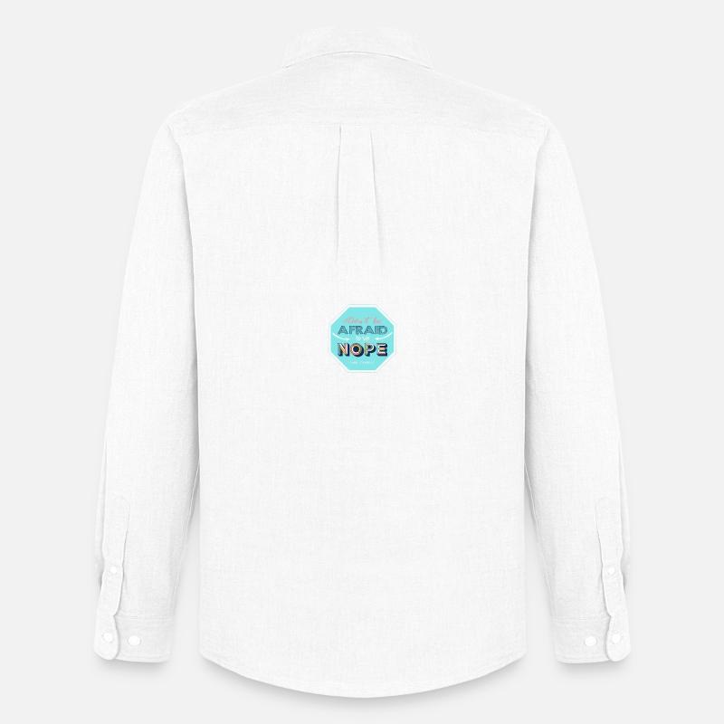 Nope design - Men's Oxford Shirt by Stanley/Stella - white