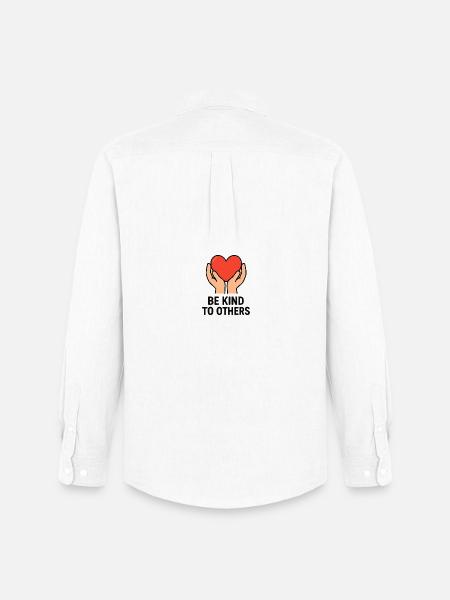 Hands Holding Heart of Kindness - Men's Oxford Shirt by Stanley/Stella - white
