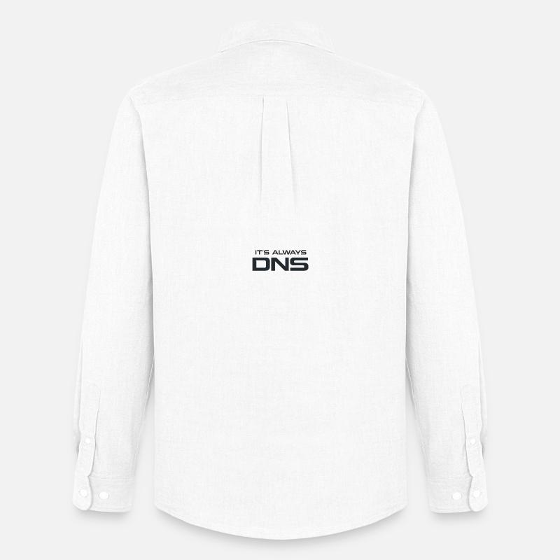 DNS Always: Tech Typography - Männer Oxford Hemd von Stanley/Stella - Weiß