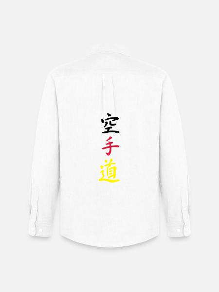 karate germany - Männer Oxford Hemd von Stanley/Stella - Weiß