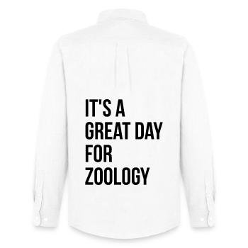 Zoology - Men's Oxford Shirt by Stanley/Stella - white - Back - AI Model Male 185 dark (185cm)