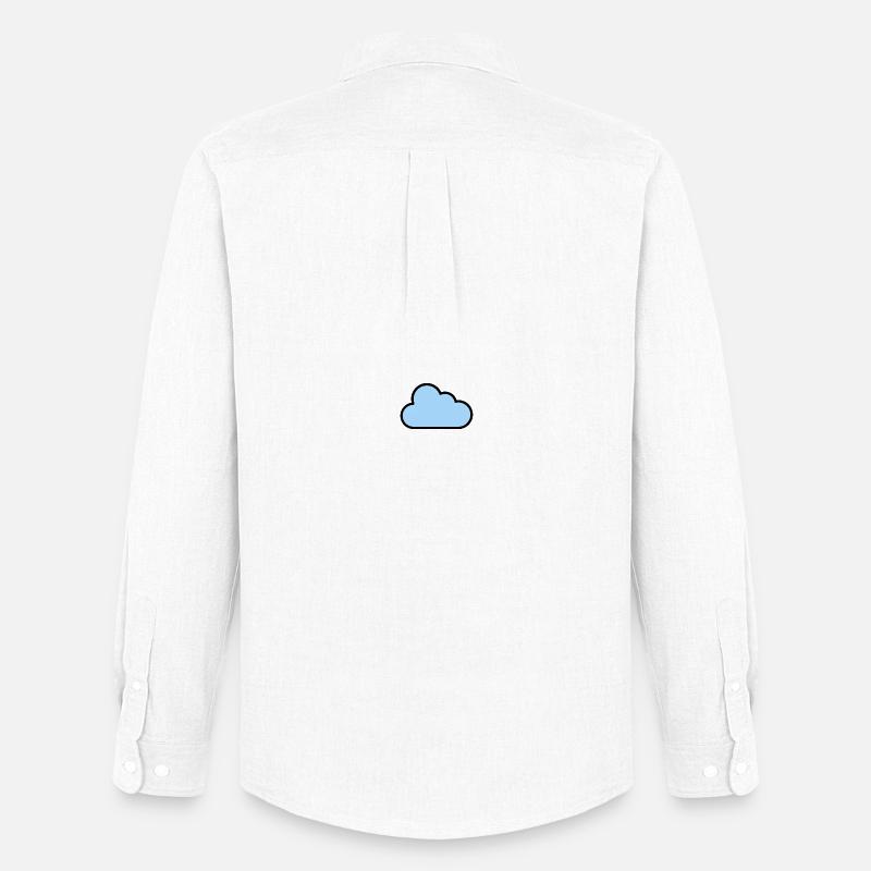 cloud_icon - Männer Oxford Hemd von Stanley/Stella - Weiß