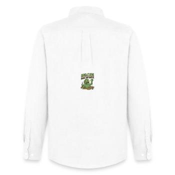 Créature de la boue – Monstre du marais rétro comic - Chemise Oxford homme Stanley/Stella - blanc - Dos - AI Model Male 185 dark (185cm)
