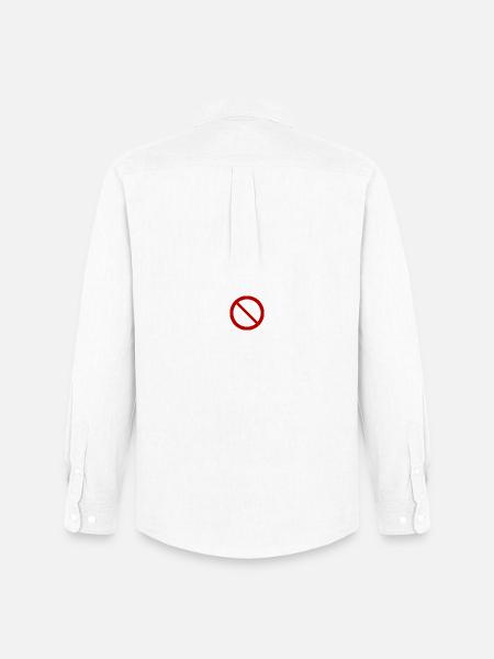 Forbidden T-Shirt Humor Gift - Men's Oxford Shirt by Stanley/Stella - white