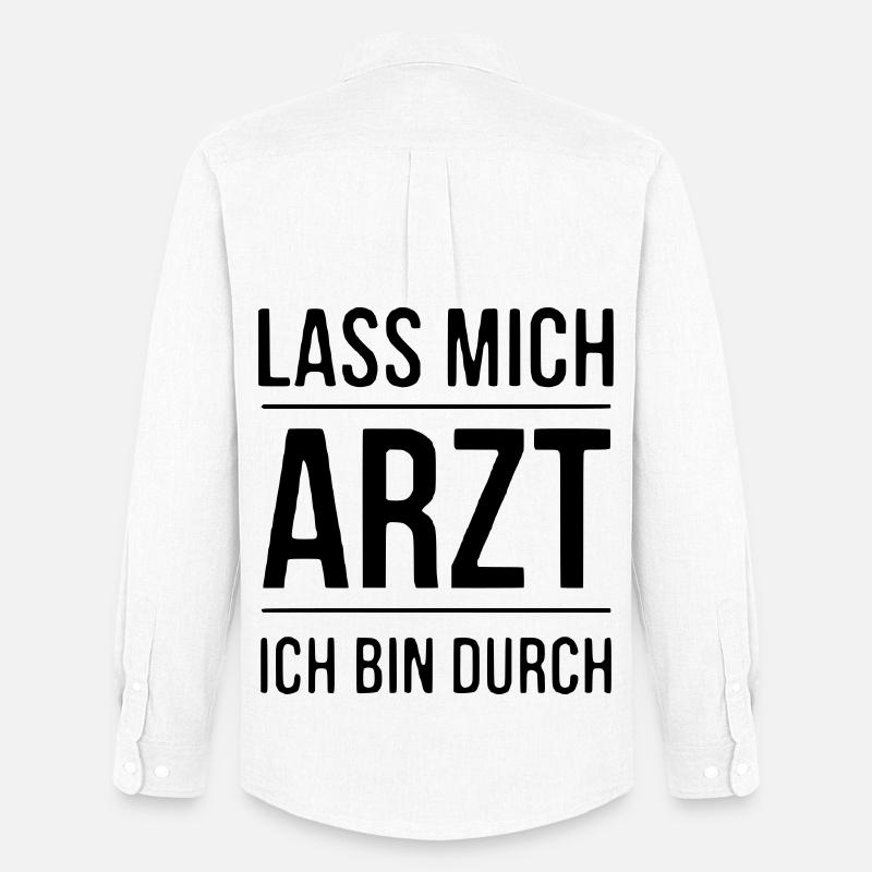 Lass mich Arzt - Männer Oxford Hemd von Stanley/Stella - Weiß