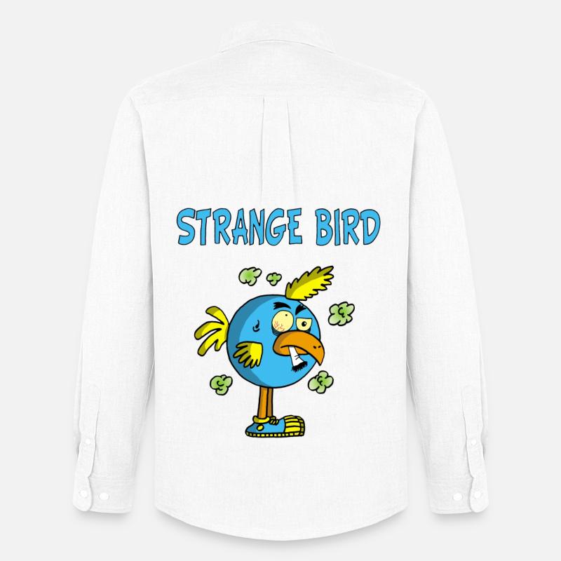 Seltsamer blauer Vogel - Männer Oxford Hemd von Stanley/Stella - Weiß