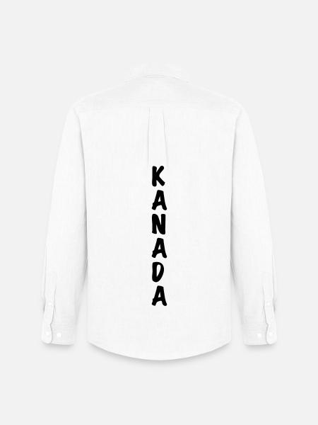 Kanada - Männer Oxford Hemd von Stanley/Stella - Weiß