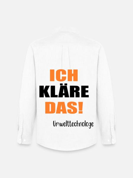 Umwelttechnologe Abwasser - Männer Oxford Hemd von Stanley/Stella - Weiß