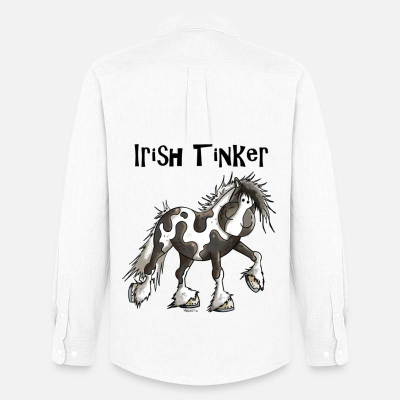 Tracy der Irish Tinker - Männer Oxford Hemd von Stanley/Stella - Weiß