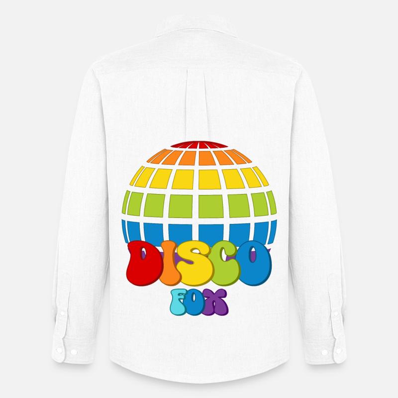 Disco Fox Discokugel Groovy Discothek Discofox - Männer Oxford Hemd von Stanley/Stella - Weiß