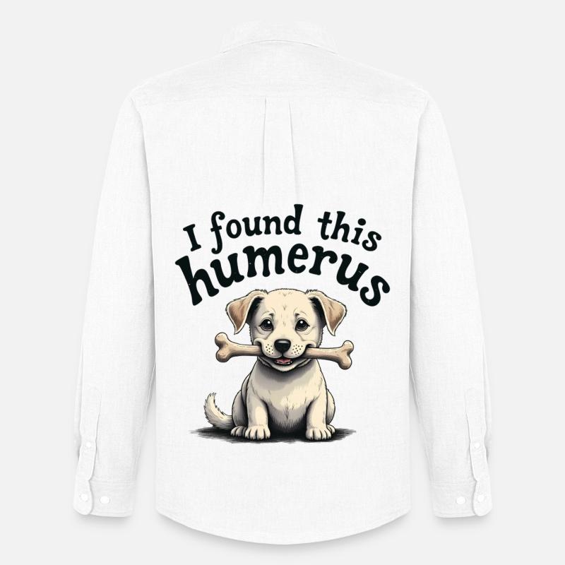 Ich habe diesen Humerus gefunden - Männer Oxford Hemd von Stanley/Stella - Weiß