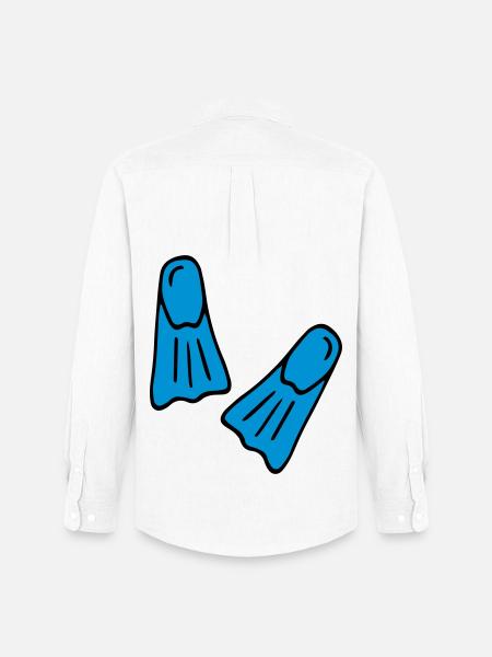 Funny gifts for divers - Men's Oxford Shirt by Stanley/Stella - white