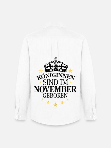 Königinnen November - Männer Oxford Hemd von Stanley/Stella - Weiß