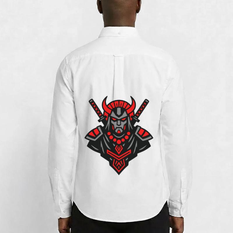 Samurai Devil Warrior Männer Oxford Hemd von Stanley/Stella