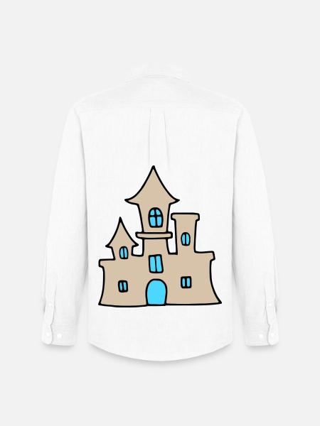 Sandcastle - beach summer - Men's Oxford Shirt by Stanley/Stella - white