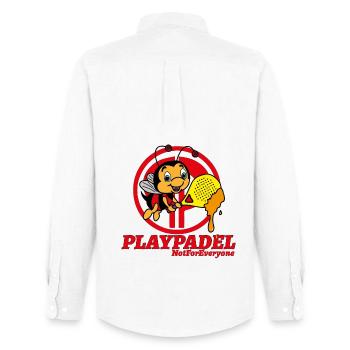 Ape Padel Exclusive - Men's Oxford Shirt by Stanley/Stella - white - Back - AI Model Male 185 dark (185cm)