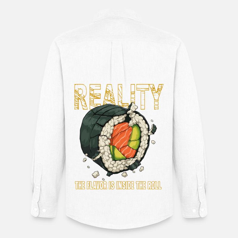 Sushi Roll Reality Innerer Geschmack - Männer Oxford Hemd von Stanley/Stella - Weiß