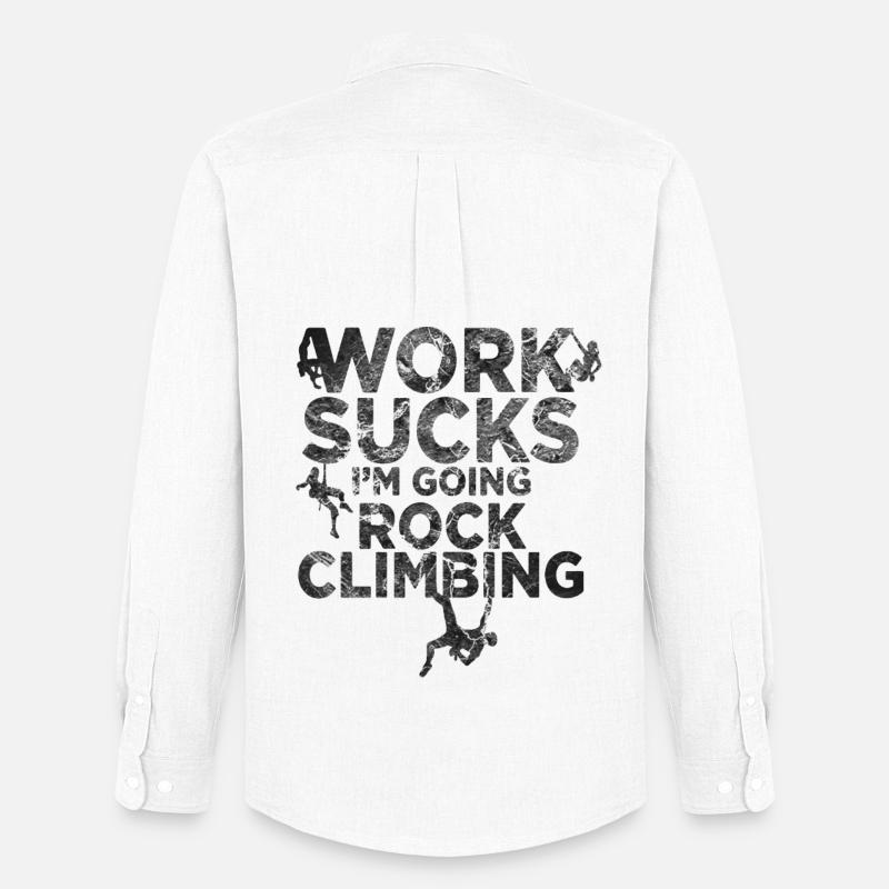 klettern boulder Kletterer klettergurt Geschenk - Männer Oxford Hemd von Stanley/Stella - Weiß