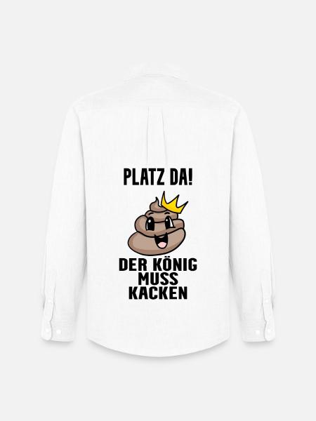 Kacke König - Männer Oxford Hemd von Stanley/Stella - Weiß