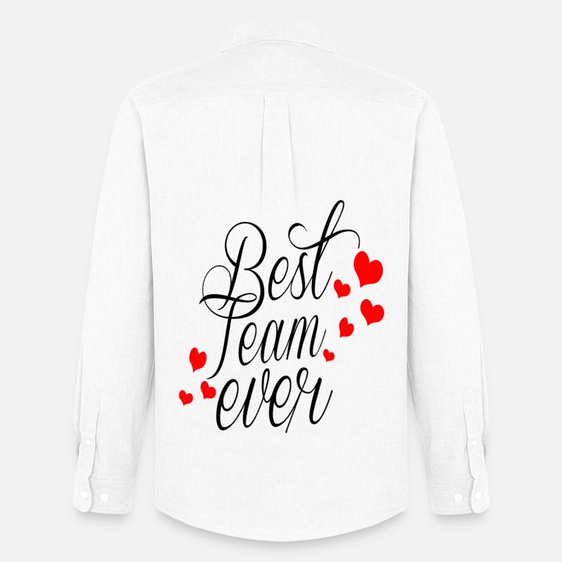 Best Team Ever! - Männer Oxford Hemd von Stanley/Stella - Weiß