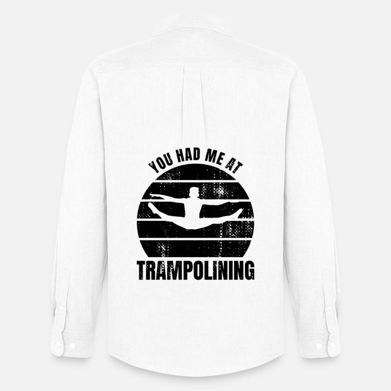 Trampolinist Spruch - Männer Oxford Hemd von Stanley/Stella - Weiß