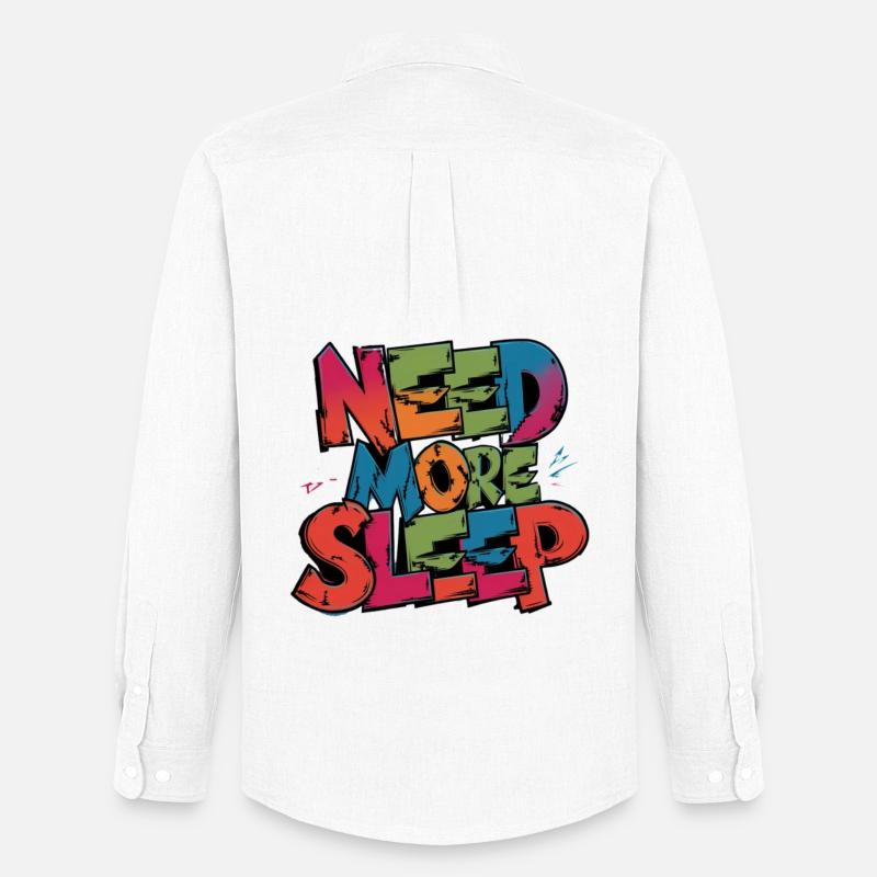 always sleeping need more sleep - Männer Oxford Hemd von Stanley/Stella - Weiß