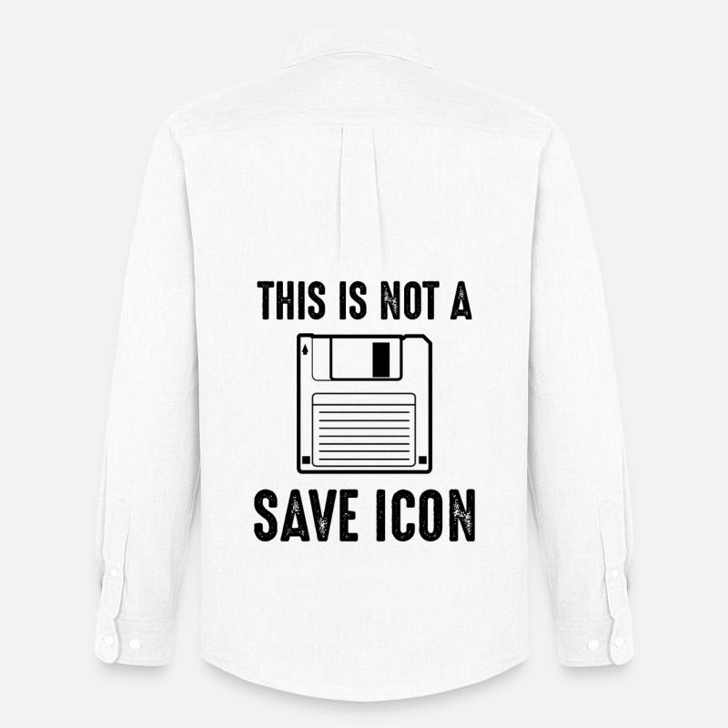 Computerwitz - Männer Oxford Hemd von Stanley/Stella - Weiß