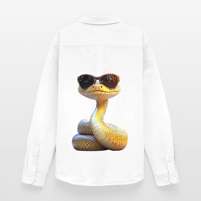 Serpent Python Cobra Mamba Serpent à sonnettes Serpent Chemise Oxford homme Stanley/Stella