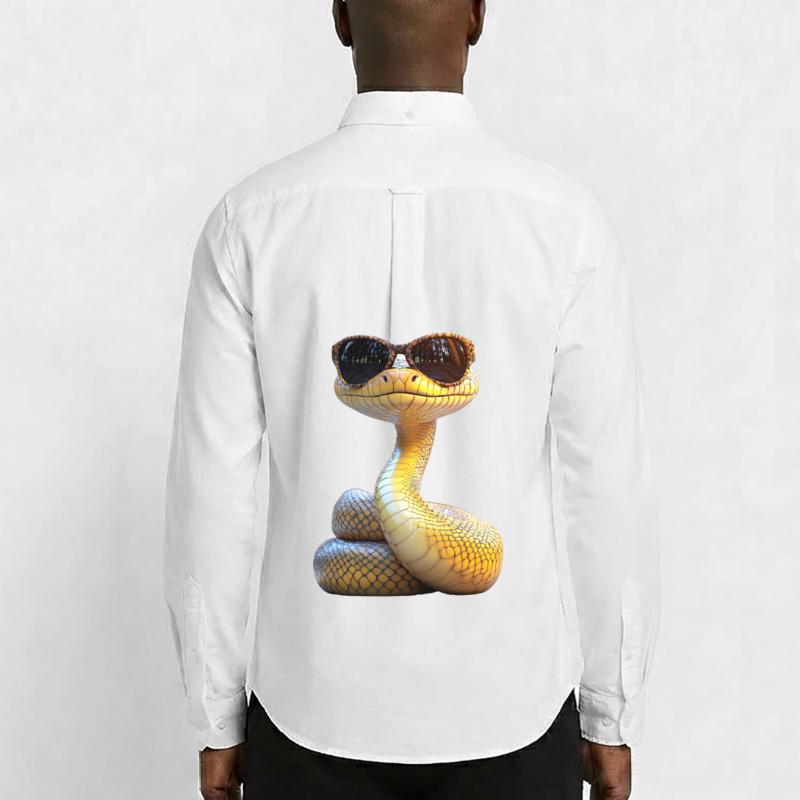 Serpent Python Cobra Mamba Serpent à sonnettes Serpent Chemise Oxford homme Stanley/Stella