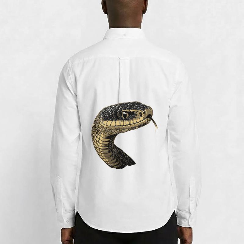 Serpent Python Cobra Mamba Serpent à sonnettes Serpent Chemise Oxford homme Stanley/Stella
