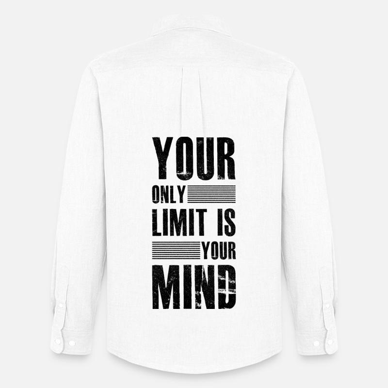 your only limit is your mind - Männer Oxford Hemd von Stanley/Stella - Weiß