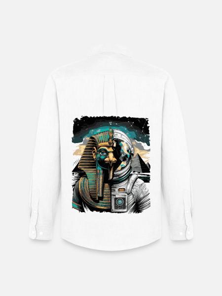 Horus as Futuristic Astronaut Concept - Men's Oxford Shirt by Stanley/Stella - white