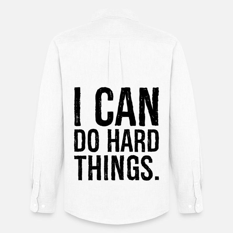 i can do hard things - Männer Oxford Hemd von Stanley/Stella - Weiß