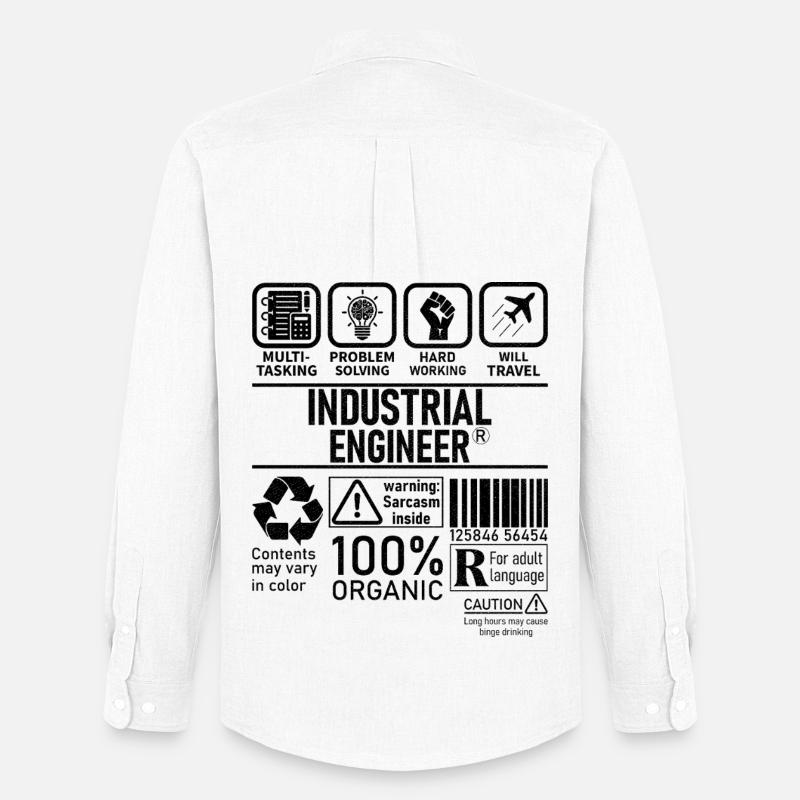 Industrial Engineer multi tasking problem solving - Men's Oxford Shirt by Stanley/Stella - white