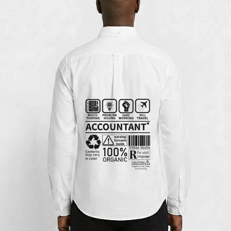 Accountant Multi Tasking Problem Solving Hard Work Männer Oxford Hemd von Stanley/Stella