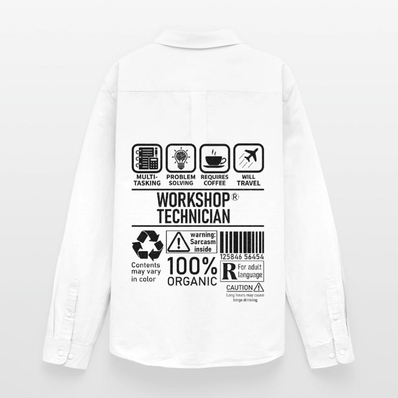 Workshop Technician multi tasking problem solving Men's Oxford Shirt by Stanley/Stella