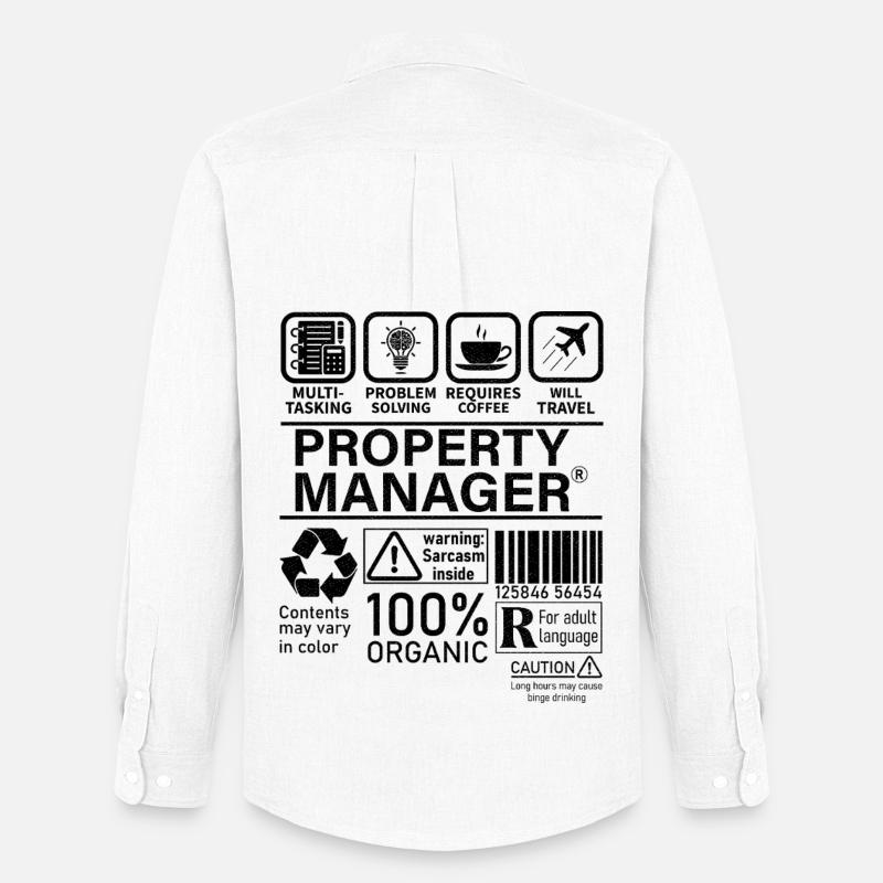 Property Manager Multi Tasking Problem Solving - Men's Oxford Shirt by Stanley/Stella - white
